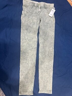 Freddy Women’s Acid-Wash Skinny Jeans in Sage Green S